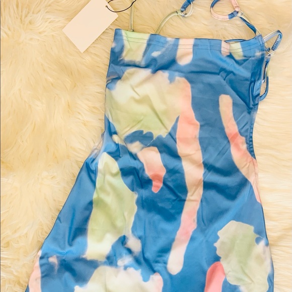 Women’s Multi Tie Dye Sexy Mini Dress - Picture 3 of 7